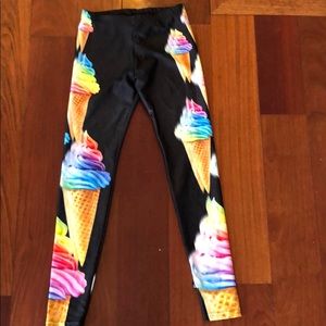 Terez girls leggings. Ice cream print.